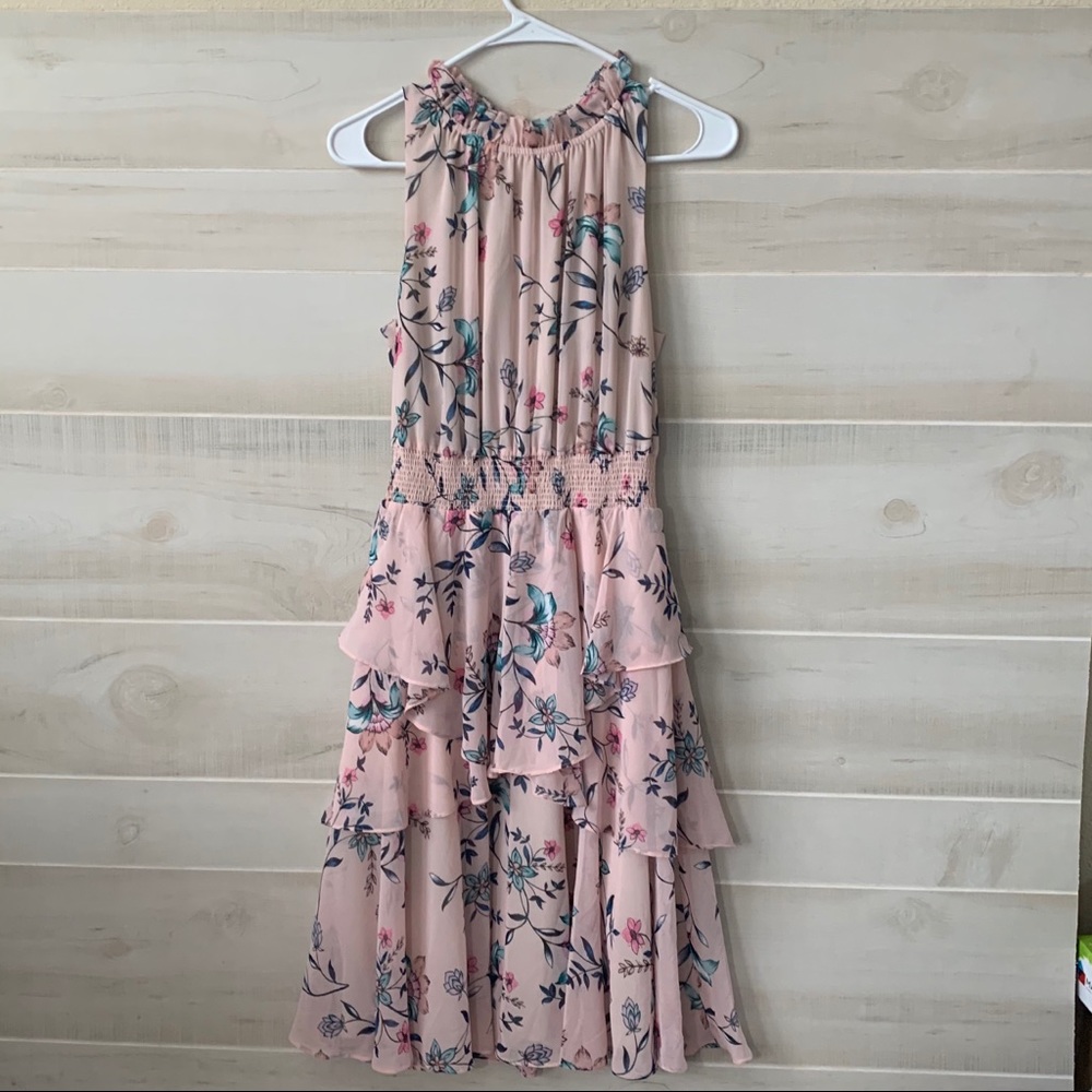 Eliza J Floral Ruffle A-Line Dress - Size 12